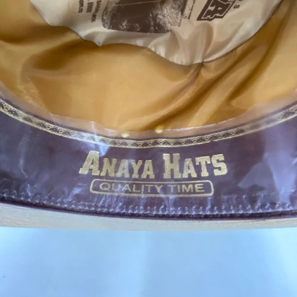 Anaya Hats Mens 7 Sombrero de Sahuayo Straw Cowboy Hat Natural 100X Braided Rope